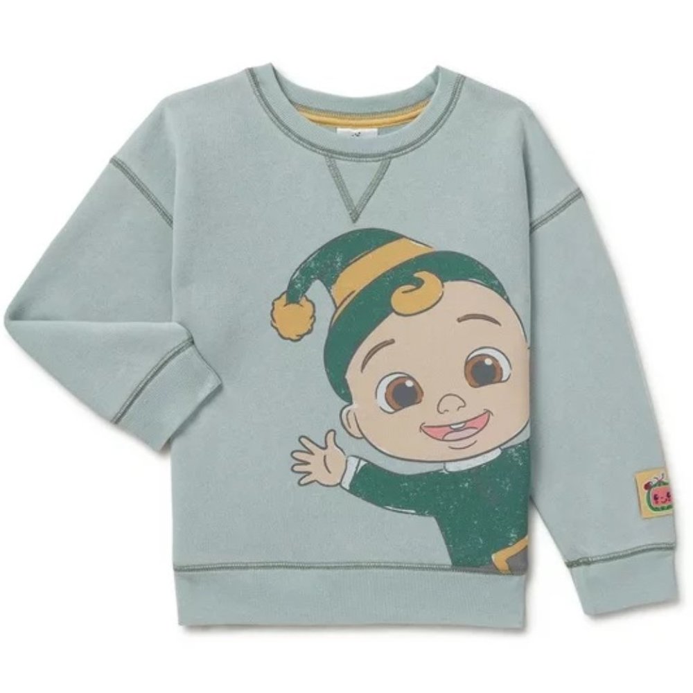 CoComelon Baby and Toddler Holiday Crewneck Sweatshirt